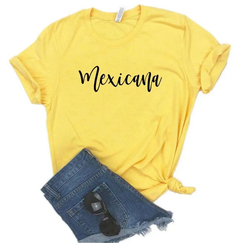 Mexicana latina Print Women Tshirts Cotton Casual Funny t Shirt For Lady  Top Tee Hipster 6 Color NA-681
