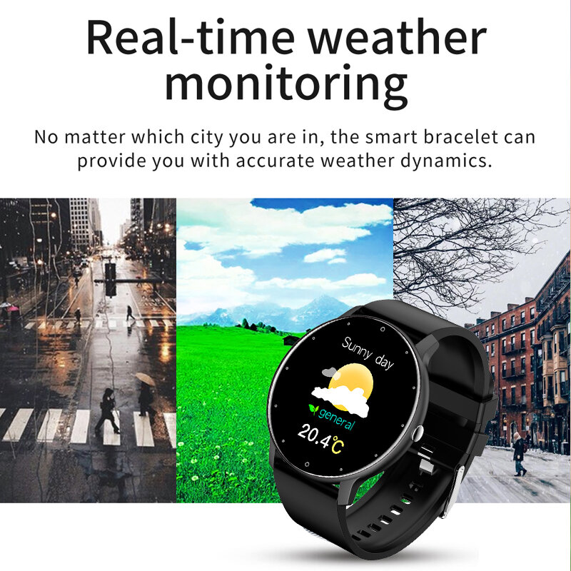 Luik 2023 Nieuwe Slimme Horloge Mannen Full Touch Screen Sport Fitness Horloge IP67 Waterdichte Bluetooth Voor Android Ios Smartwatch Mannen + Box