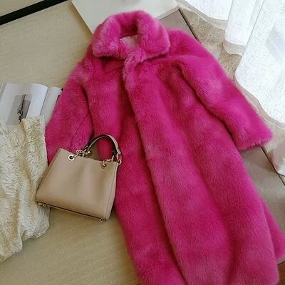 Top brand Style 2020 New High-end Fashion Women Faux Fur Coat S87  high quality