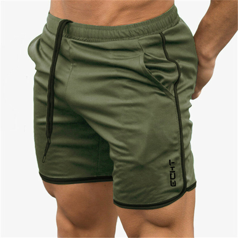 Pantalones cortos de gimnasio para hombre, Shorts de secado rápido para correr, Fitness, entrenamientos deportivos, 2022