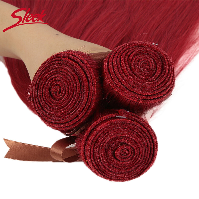 Elegante cor do cabelo humano vermelho e laranja peruano cabelo reto tecer pacotes 8 a 28 polegadas 100% natural remy extensão do cabelo