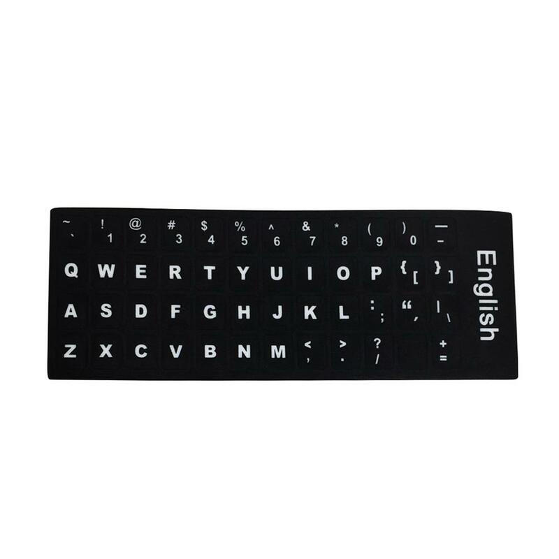Autocollant de clavier à Abrasion lettres anglaises, russes, japonaises et thaïlandaises, autocollants de disposition de clavier d'ordinateur portable