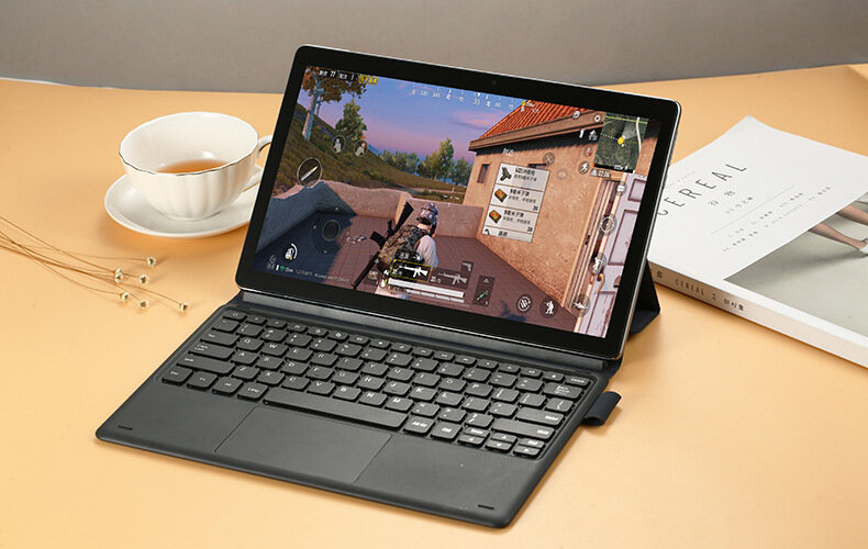 10.1 นิ้ว Win10 Windows Tablet PC Intel Z8350 HD IPS หน้าจอคีย์บอร์ดและหนัง