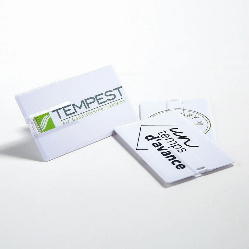 Cartão de crédito impressão com logo personalizado, pen drive usb 2.0 4gb 8gb 16gb 32gb cartão de visita (acima de 10 peças de logotipo grátis)