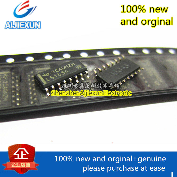 10 piezas 100% nuevas y originales SN74LS165ADR LS165A SOP16 SN74LS165, gran stock
