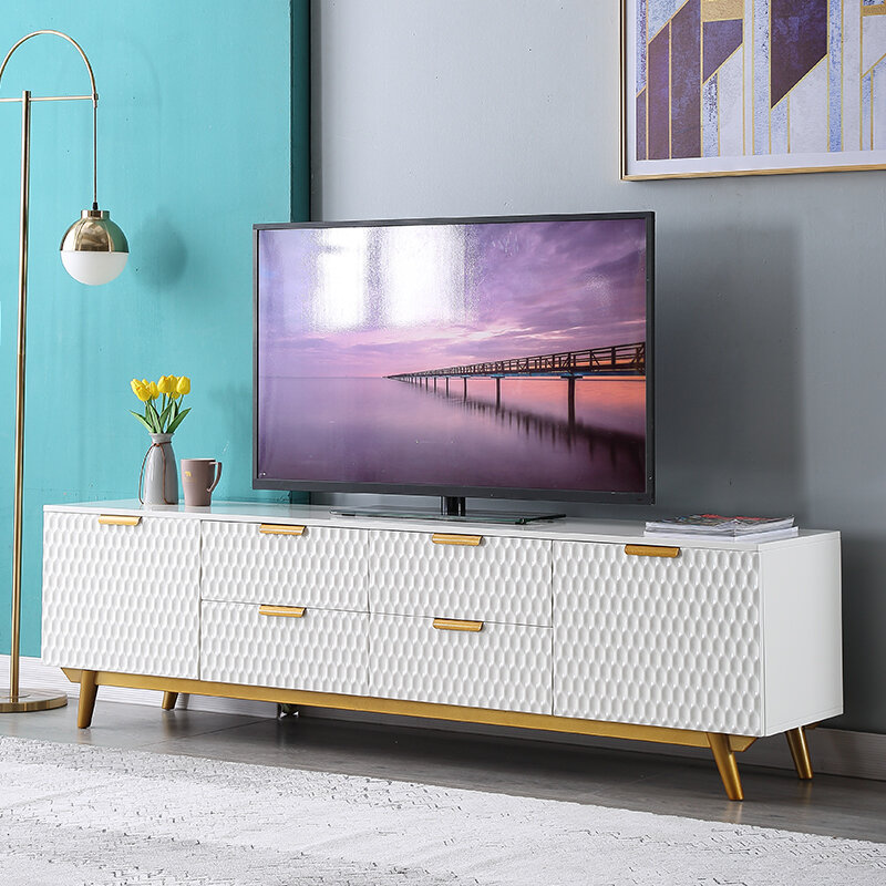 Panel de madera de diseño para mesa de TV, soporte para monitor de tv, mueble para mesa de tv, mesa de centro de café