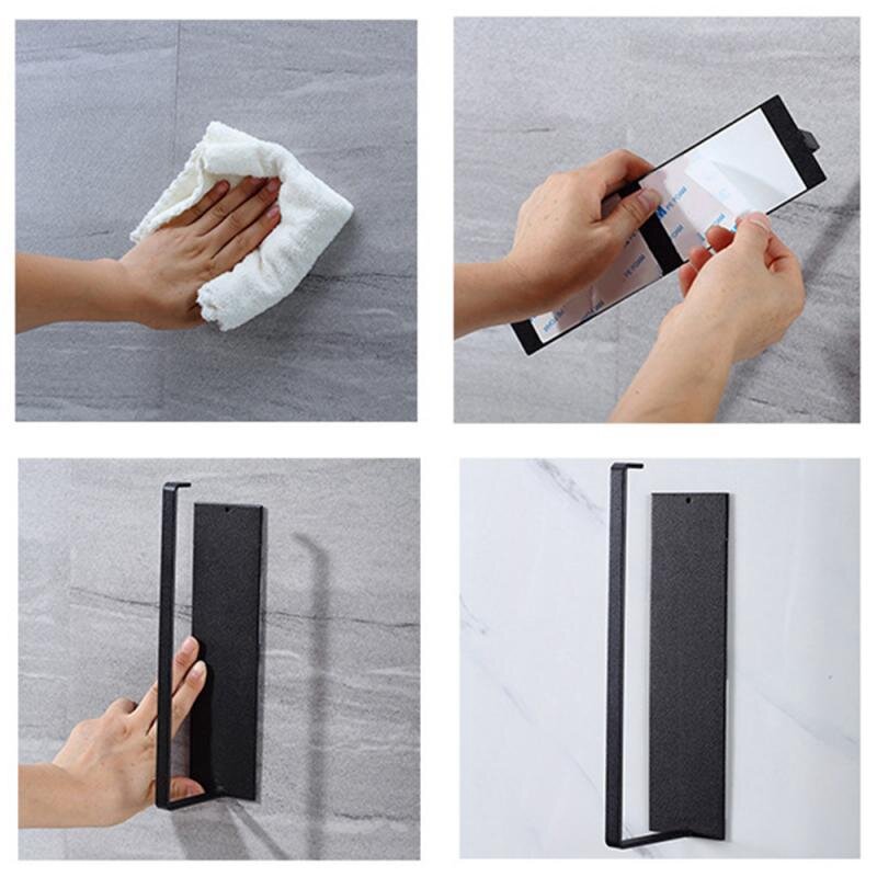 Küche Self-Adhesive Rolle Rack Papier Handtuch Halter Tissue Aufhänger Rack Nagel-Freies Schrank Regal Kleinigkeiten Zubehör