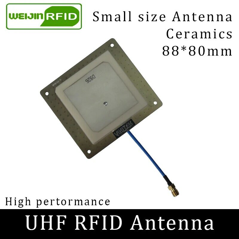 Antenne RFID UHF 915MHz VIKITEK VA62 | Petit gain de polarisation circulaire, 4DBI de courte distance pour lecteur UHF rfid