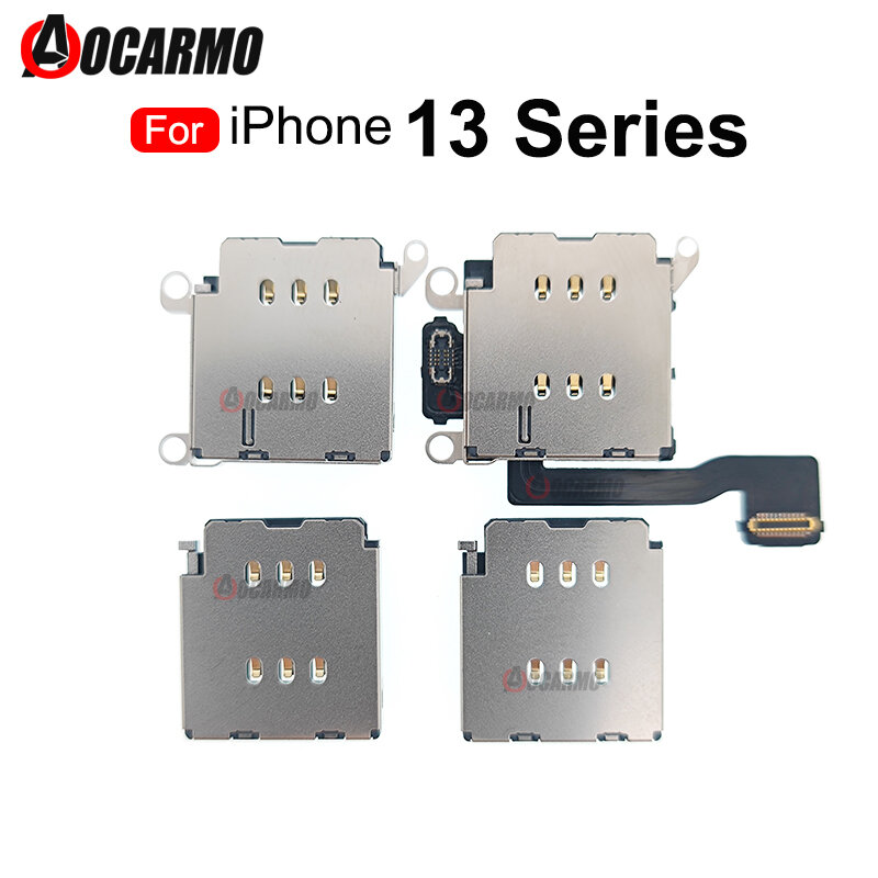 Nowy podwójny czytnik kart Sim złącze Flex Cable dla iPhone 13 Pro 13ProMax / Single 13 Mini części zamienne