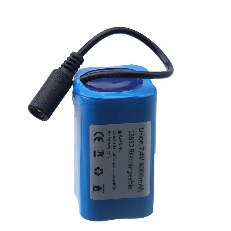 7.4V 6000mAh Battery Spare Parts For T188 T888 2011-5 TH88 CF18 C18 RC High Speed Remote Control Bait Boat Fishing Boat Toys