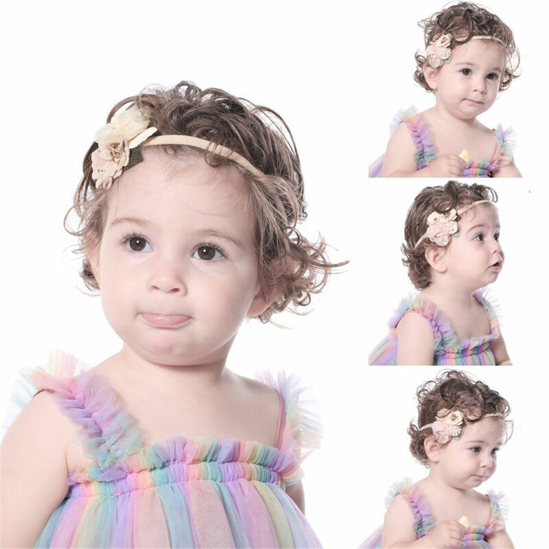 Warmom-Diadema de encaje con lentejuelas y lazo para niña, accesorios para el cabello para recién nacido, banda elástica de princesa, bonitos regalos