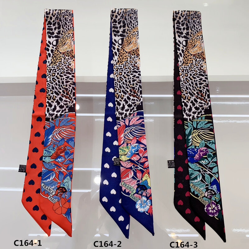 Женский шарф с леопардовым принтом «попугай», весенний обтягивающий шарф, роскошный брендовый шарф, новый дизайн 2020, Летний Шелковый шарф для женщин