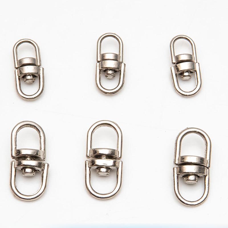 20 шт., металлические поворотные кольца для ключей 1,5 см, 2 см