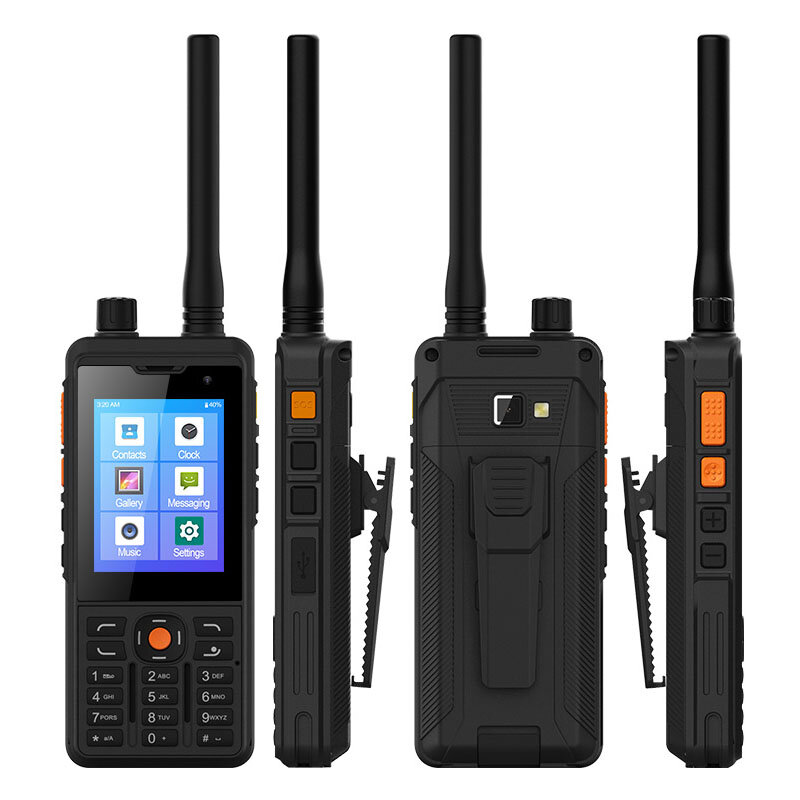 ANYSECU-Radio réseau P5 4G débloquée Android 9.0, WIFI, GPS, téléphone portable, UHF, talkie-walkie analogique perforé, fonctionne avec REAL-PTT ZELLO