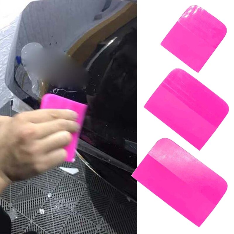 ピンクスクレーパーソフトゴム車の窓スキージ色合いツールガラス水スクレーパーK1KE
