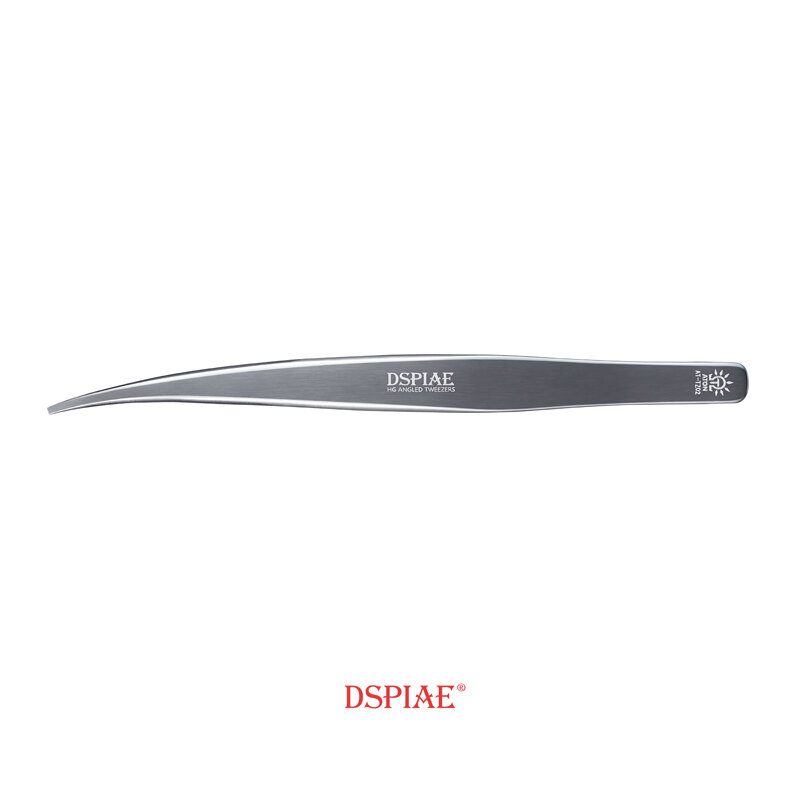 Dspiae-HG 앵글 핀셋 플랫 팁 핀셋, 얇은 팁 핀셋 건담 밀리터리 모델 취미 제작 도구