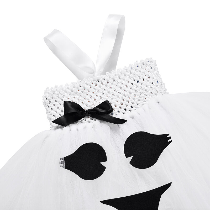Wit Halloween Ghost Kostuum Voor Kids Purim Carnaval Party Cosplay Dress Peuter Baby Meisje Cartoon Monster Ghost Tutu Dress Up