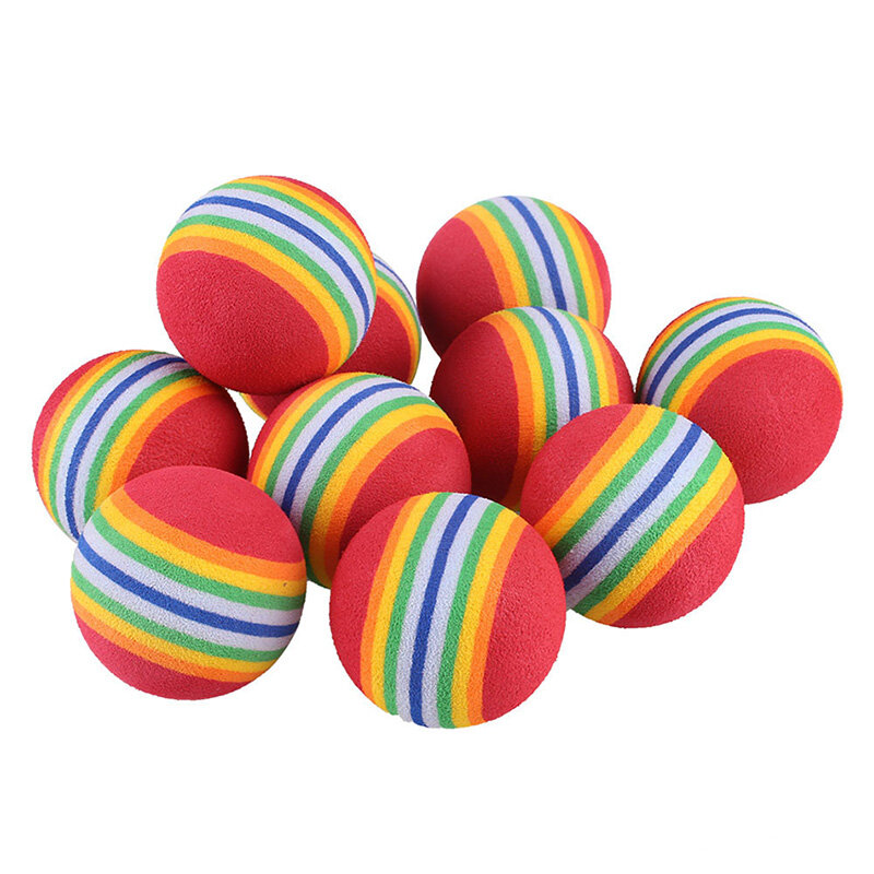 1 pçs esponja de golfe macio arco-íris bolas de treinamento do balanço de golfe bolas de treinamento prática iniciante aids bola ao ar livre indoor