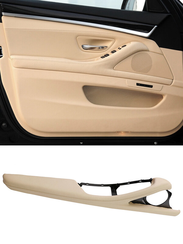 LHD RHD Interior Door Handle Armrest Genuine Leather Outer Frame Bracket Inner Door Panel Pull Assembly For BMW 5 Series F10 F11