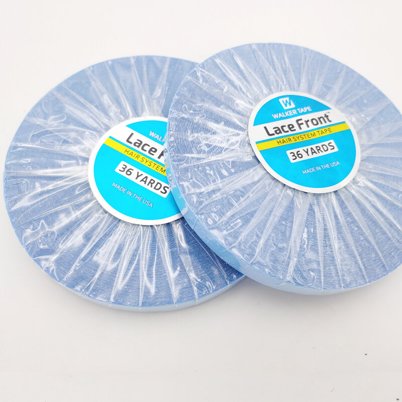 Groothandel 1Roll36yards Sterke Haar Systeem Tape Lace Front Ondersteuning Blue Dubbelzijdige Tape Voor Tape Haarverlenging/Toupet/lace Pruik