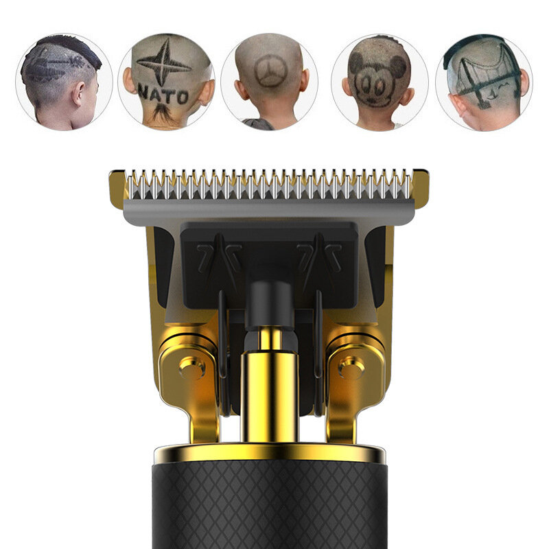 Профессиональная машинка для стрижки волос, профессиональный триммер для бороды, электрическая машинка для стрижки волос с литиевым аккумулятором