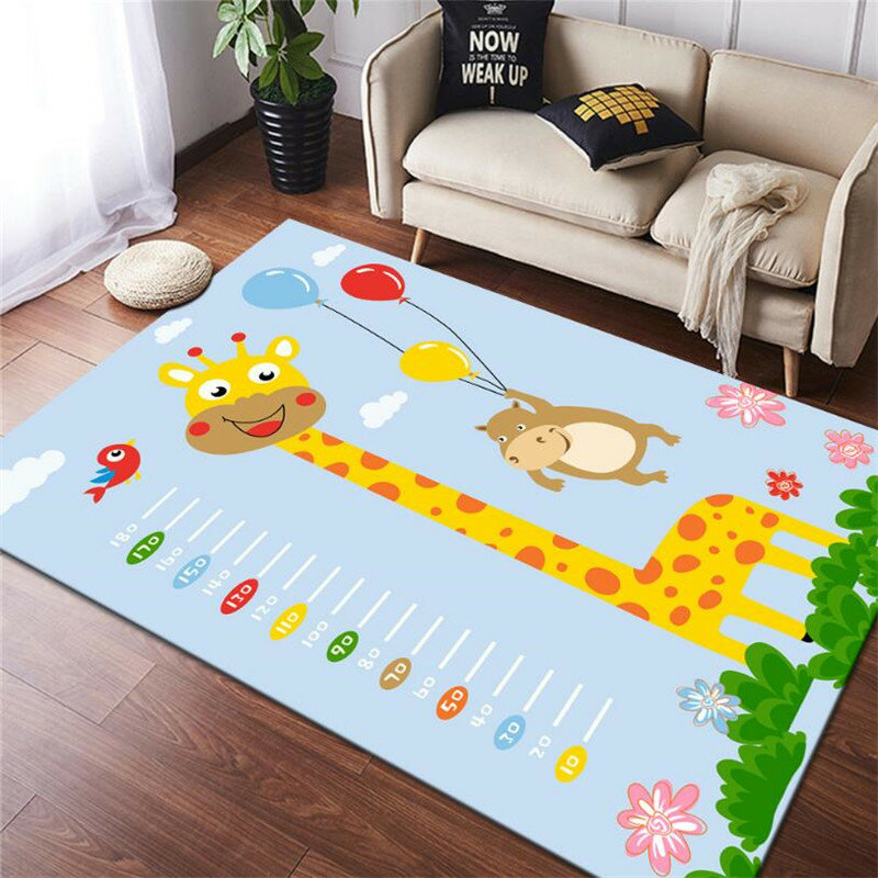 Funny Zoo Shaggy antypoślizgowe maty podłogowe 3D dywan antypoślizgowy dywanik jadalnia salon miękkie dzieci mata do sypialni dywan