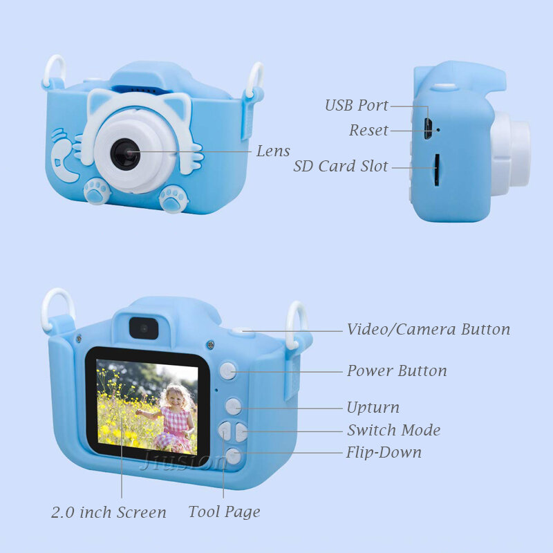 Mini Video Camera Bambini Camaras Fotograficas Digitales Full HD 1080P Giocattoli Del Fumetto Videocamera Per I Bambini Piccolo DV DVR Videocamera