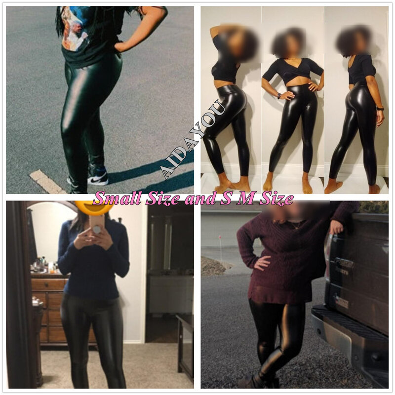 Spring Summer Plus Size Leggings for Women Big Size 5XL 6XL 7XL Black  Girls Spandex Clothing Faux Leather PU Leggings