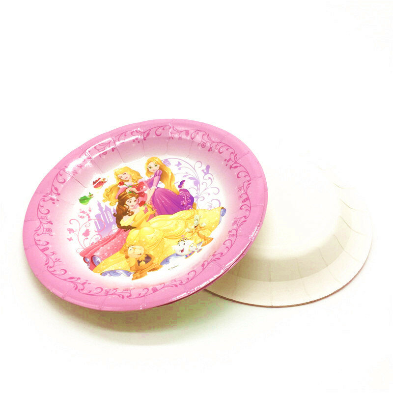 Серия Disney Six Princess, Белоснежка, Золушка, Аврора Белль, украшение для дня рождения, набор посуды для девочек, товары для воздушных шаров