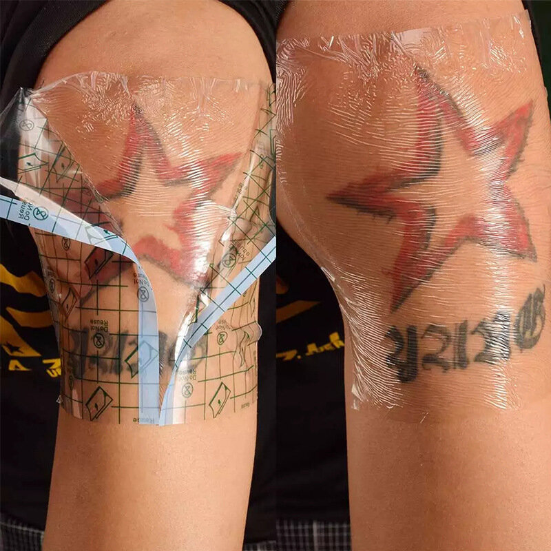 Wodoodporny tatuaż Aftercare Film ochronny uzdrawianie skóry tatuaż oddychające plastry z gazą wielkoformatowe narzędzie do naprawy tatuażu