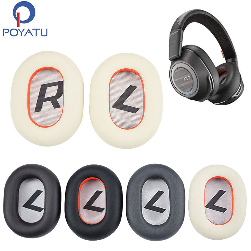 POYATU-8200UC Ear Pads para Plantronics Voyager, Backbeat Pro2 Earpads, Headband Almofada Headband