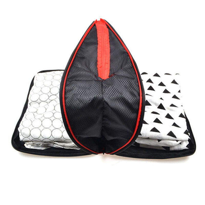 더블 레이어 여행 보관 가방 세트, 깔끔한 옷 정리 가방 파우치, 여행 정리 가방 케이스 압축 포장 큐브