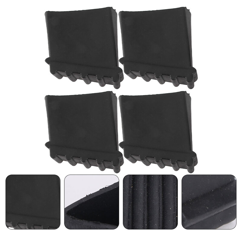 4pcs Replacement Step Trampoline Bunk Bed White Boots Feet Cover Rubber Folding Table Legs Grip Cover Leg Covers Protective Pad