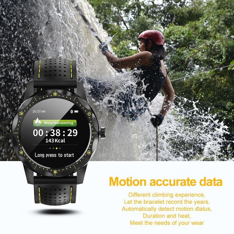 CÉU Homens IP68 1 Relógio Inteligente À Prova D' Água Rastreador Atividade Rastreador De Fitness BORDA do Relógio Smartwatch para android iphone telefone IOS
