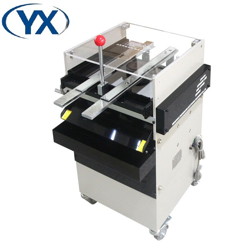 Máquina de corte ajustável yx250e do pwb da venda quente para componentes longos