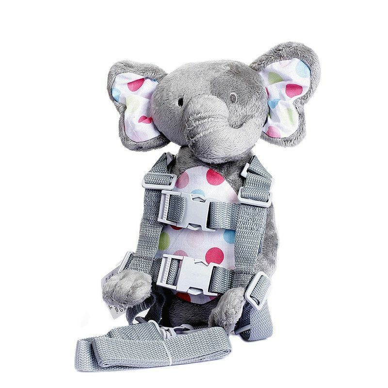 2 em 1 Baby Harness Buddy Elefante Segurança Animal Toy Mochilas Bebe Walking Reins Toddler Leashes Kid Keeper GB-017