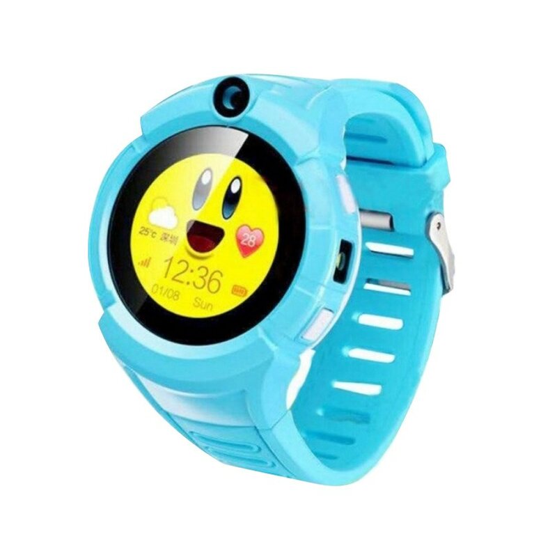 Relógio inteligente para crianças com gps carcam gw600 azul