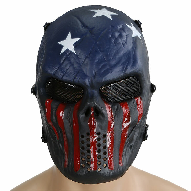M06 Airsoft Skull Paintball Mask Tactical Full Face Mask Military Army CS Wargame caccia AirSoft Cosplay Party maschere di Halloween