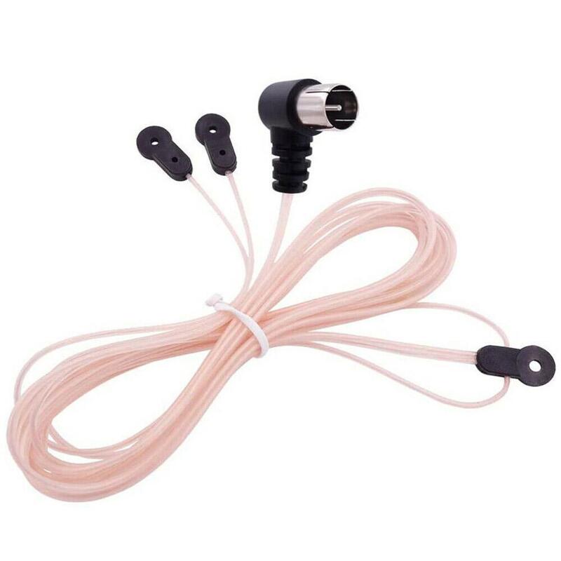 FM Radio Antenna 75 OFM Dipole Indoor T Antennas HD Aerial Receiver Male Type F Connector For FM Radio Stations Indoor