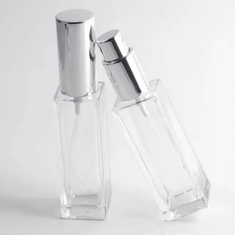 Garrafas recarregáveis de vidro transparente portáteis, Perfume Atomizador, Garrafa De Spray Vazia, 30 ml, 50ml