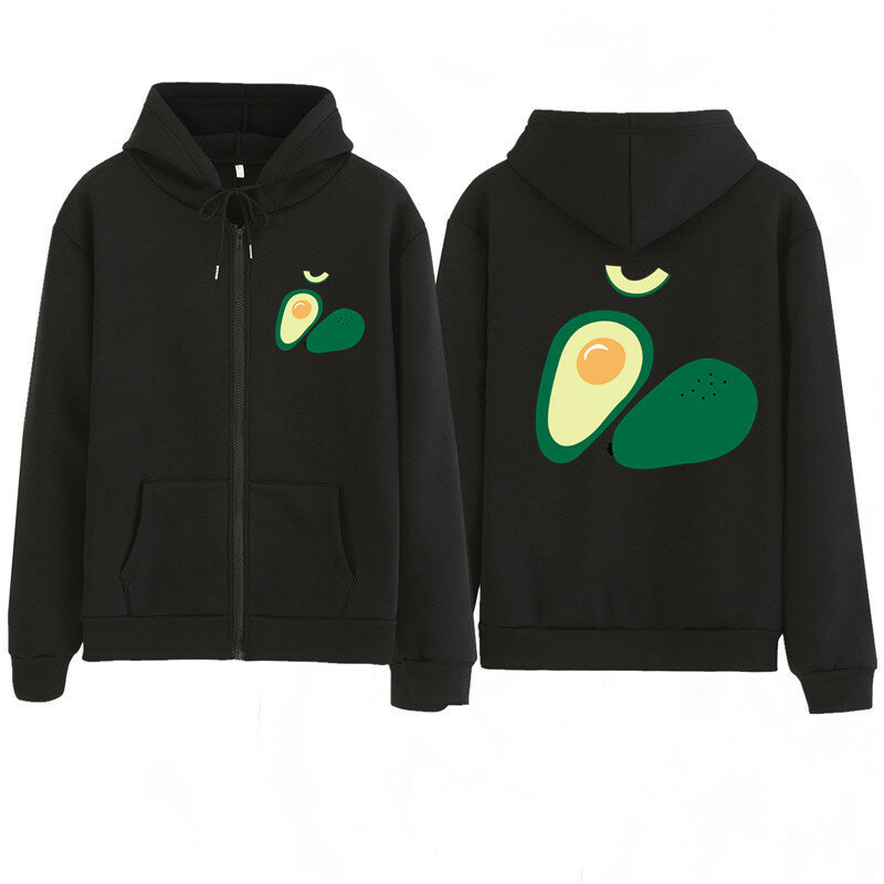 2020 women hoodies children girl shirt fruit Avocado sweatshirts Zipper Hoodie sweatshirt spring autumn jackets