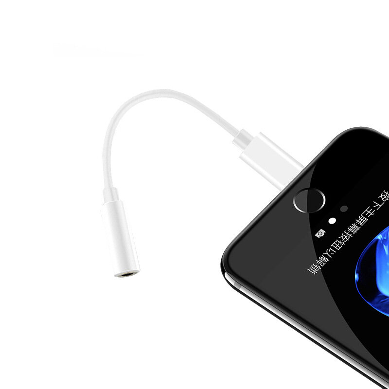 Illuminazione per Jack Da 3.5mm AUX Audio Adapter per il iPhone 7 8 Più di X XR XS 11 Pro Max Auricolare convertitore di Musica Adattatore del Connettore del Cavo