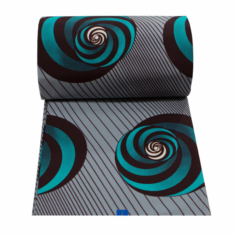 Pagne African New Arrival Print 바느질 Tissu Craft DIY 섬유 소재 6 야드 드레스 앙카라 리얼 왁스 6 야드 캐주얼 나이지리아