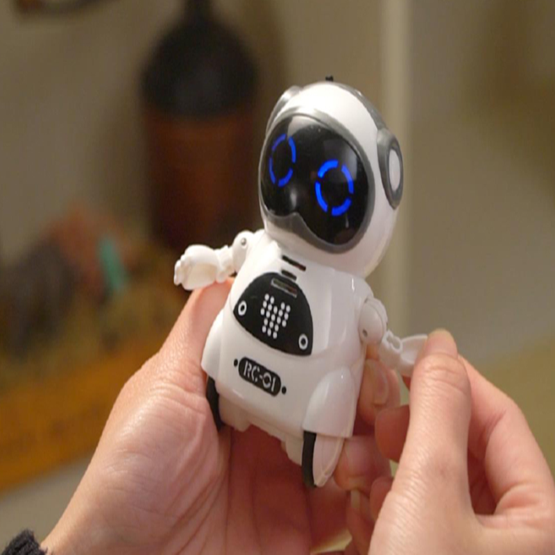 Robô conversa de brinquedo, de bolso, interativo, de reconhecimento de voz, grava canções, danças, contando histórias, mini robô, presente para crianças