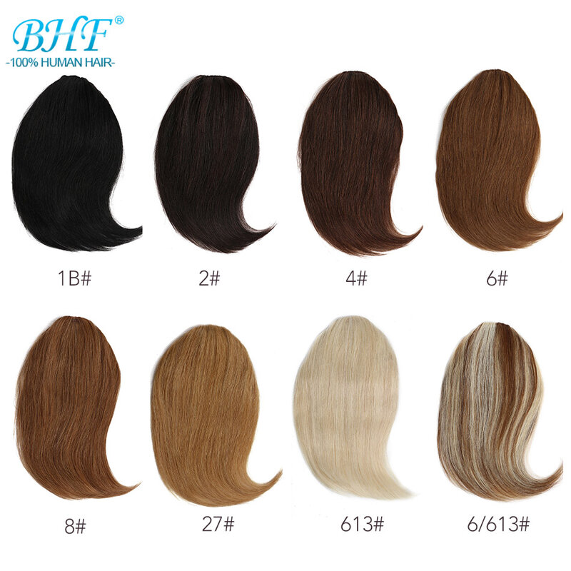 Невидимые человеческие волосы BHF с зажимом для челки, 20 г, Длинные Сменные волосы 8-12 дюймов