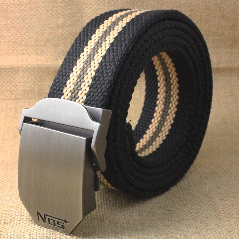 New men's belt Student's simple and versatile casual canvas belt