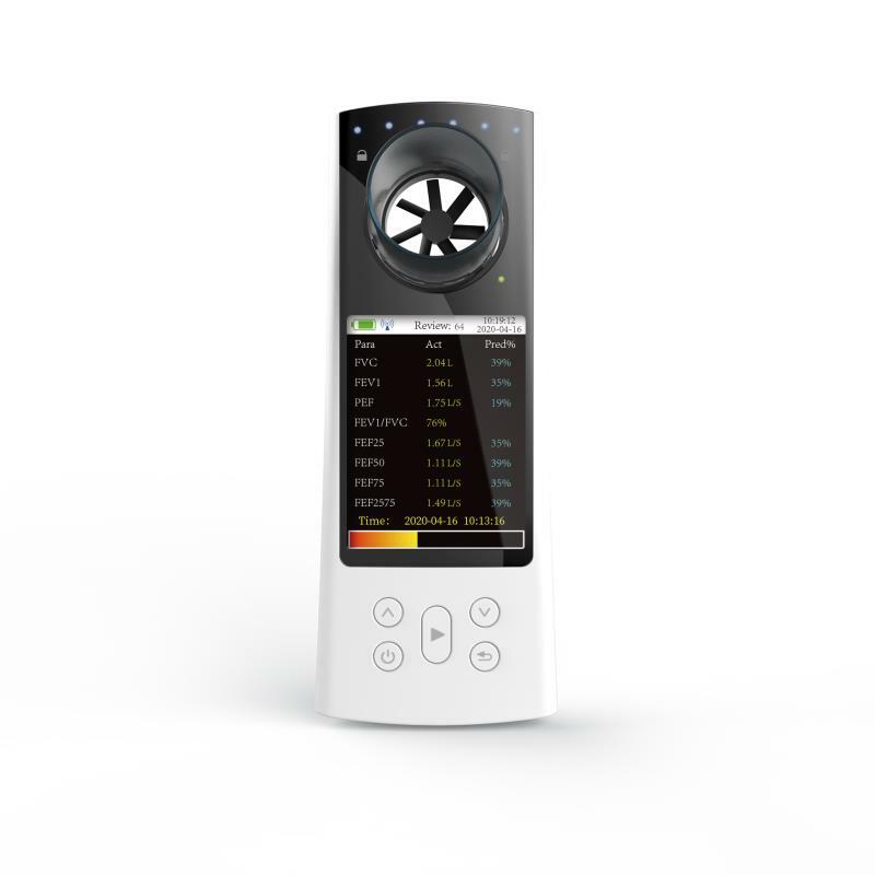 Contec newestspirometer medidor de fluxo de pico digital handheld bluetooth tester para função de volume de pulmão