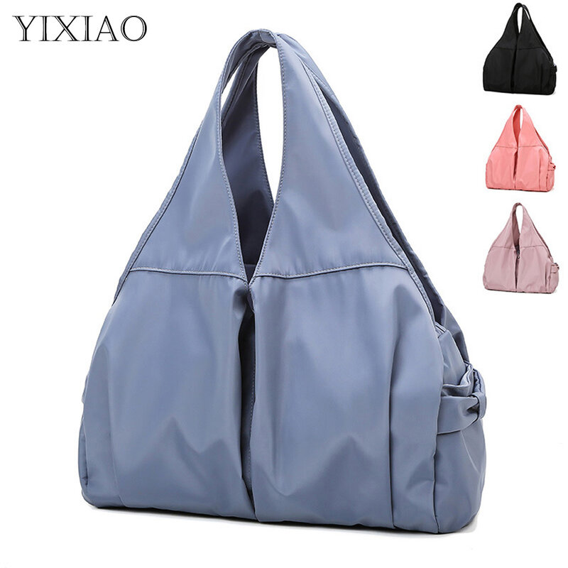 YIXIAO Dry Wet Separation Waterproof Sports Bag Fitness Tote Shoulder Nylon Handbag Gym Swimming Storage Outdoor Yoga Bag