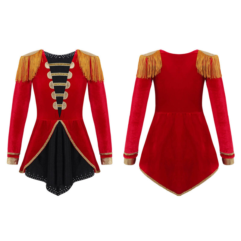 Honor Guard Cosplay Costume para meninas, vestido de circo Lion Tamer Tutu, uniforme infantil do tribunal europeu, traje de Halloween, William