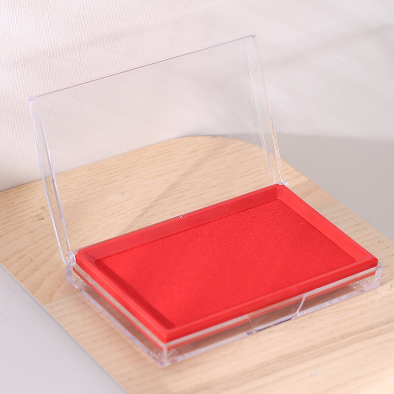Deli 9864 9865 Square Stamp Ink Pad 85x135mm Stamp Pad Ink Pad Red Black Blue Colors Finance Stationery Ink pad